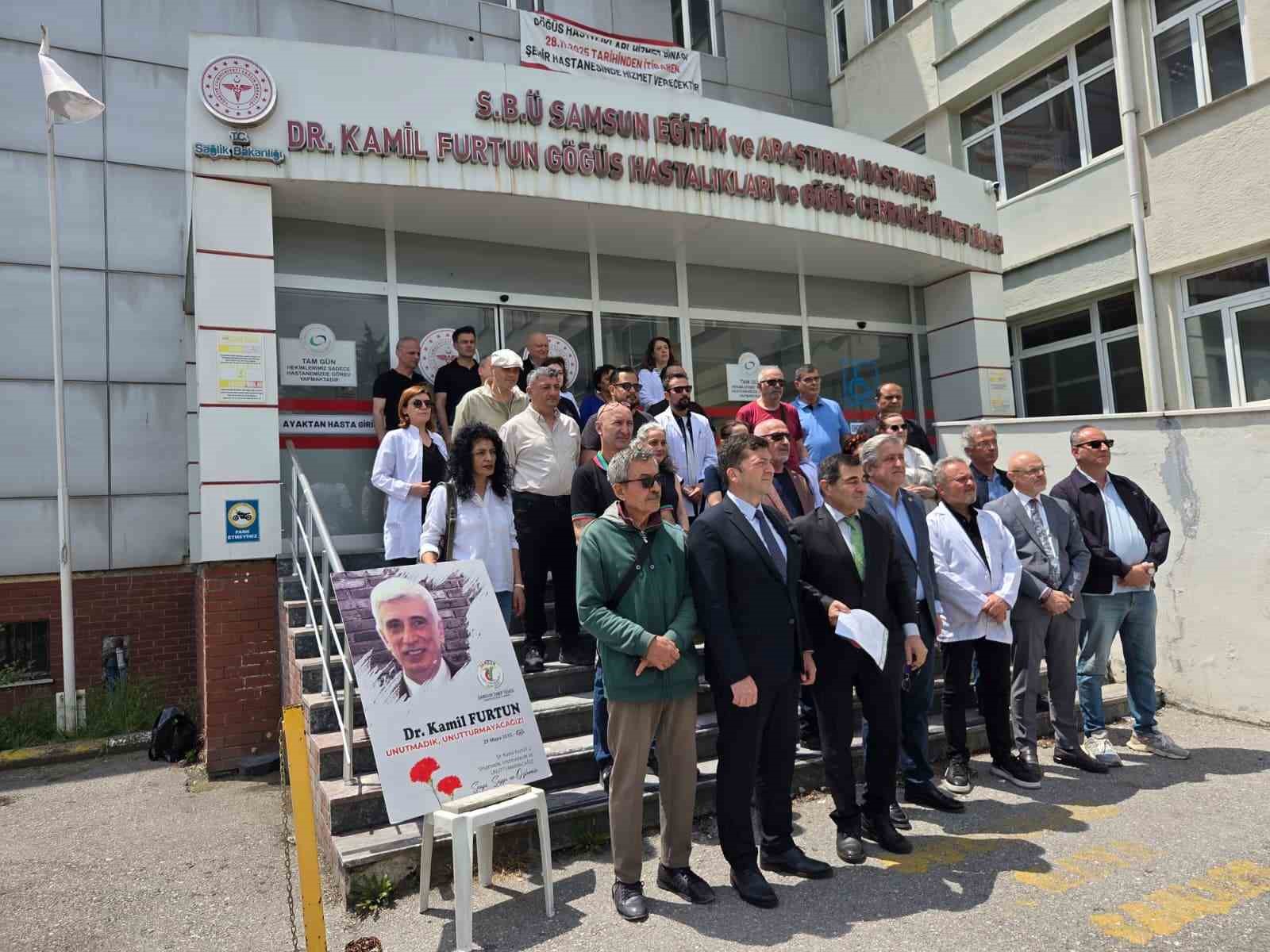 Görevi başında öldürülen Dr. Kamil Furtun anıldı