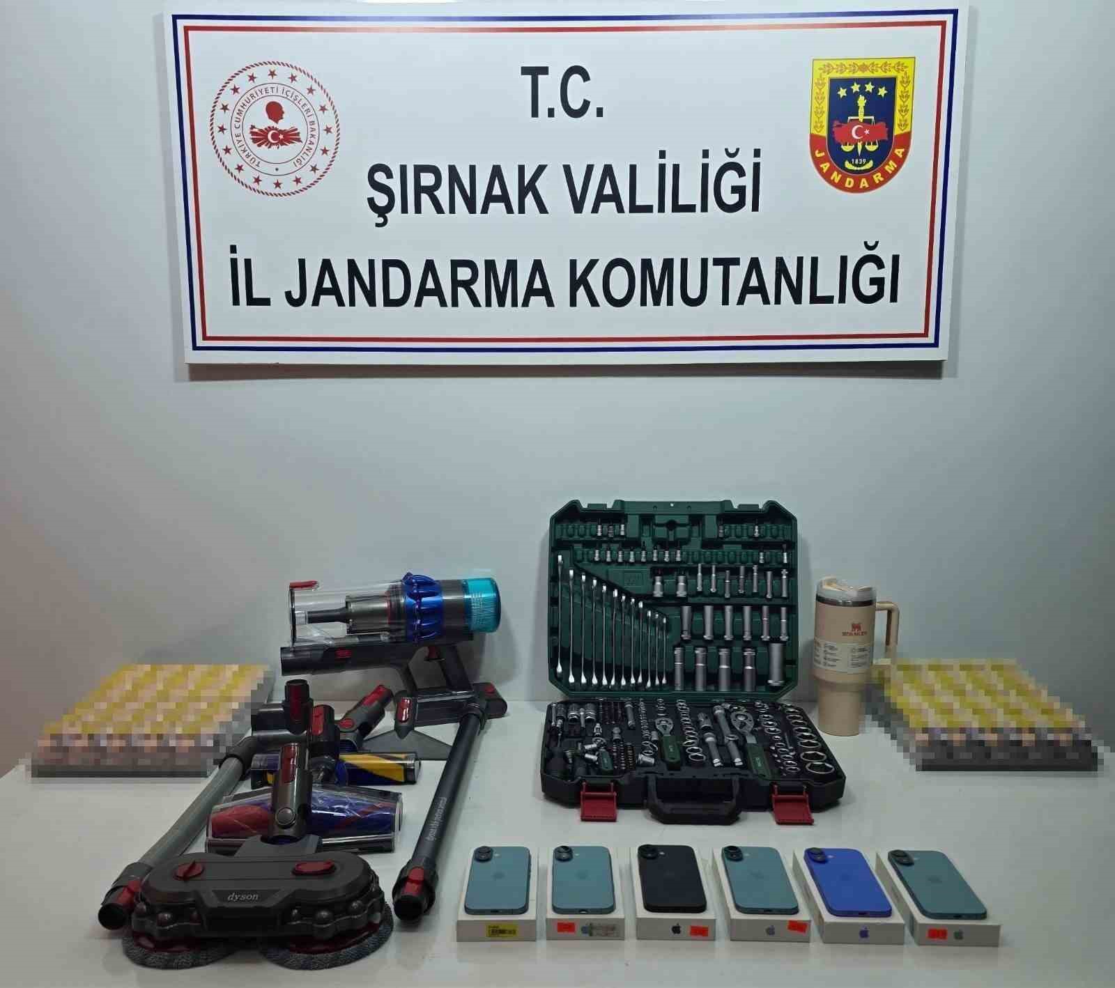 Şırnak’ta jandarmadan asayiş, kaçakçılık ve narkotik operasyonu
