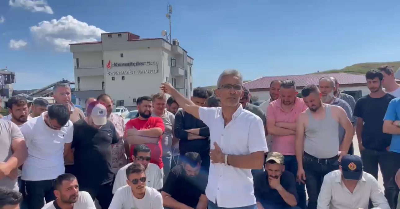 Edirne&rsquo;de maden iş&ccedil;ilerinin eylemi 13&rsquo;&uuml;nc&uuml; g&uuml;n&uuml;nde
