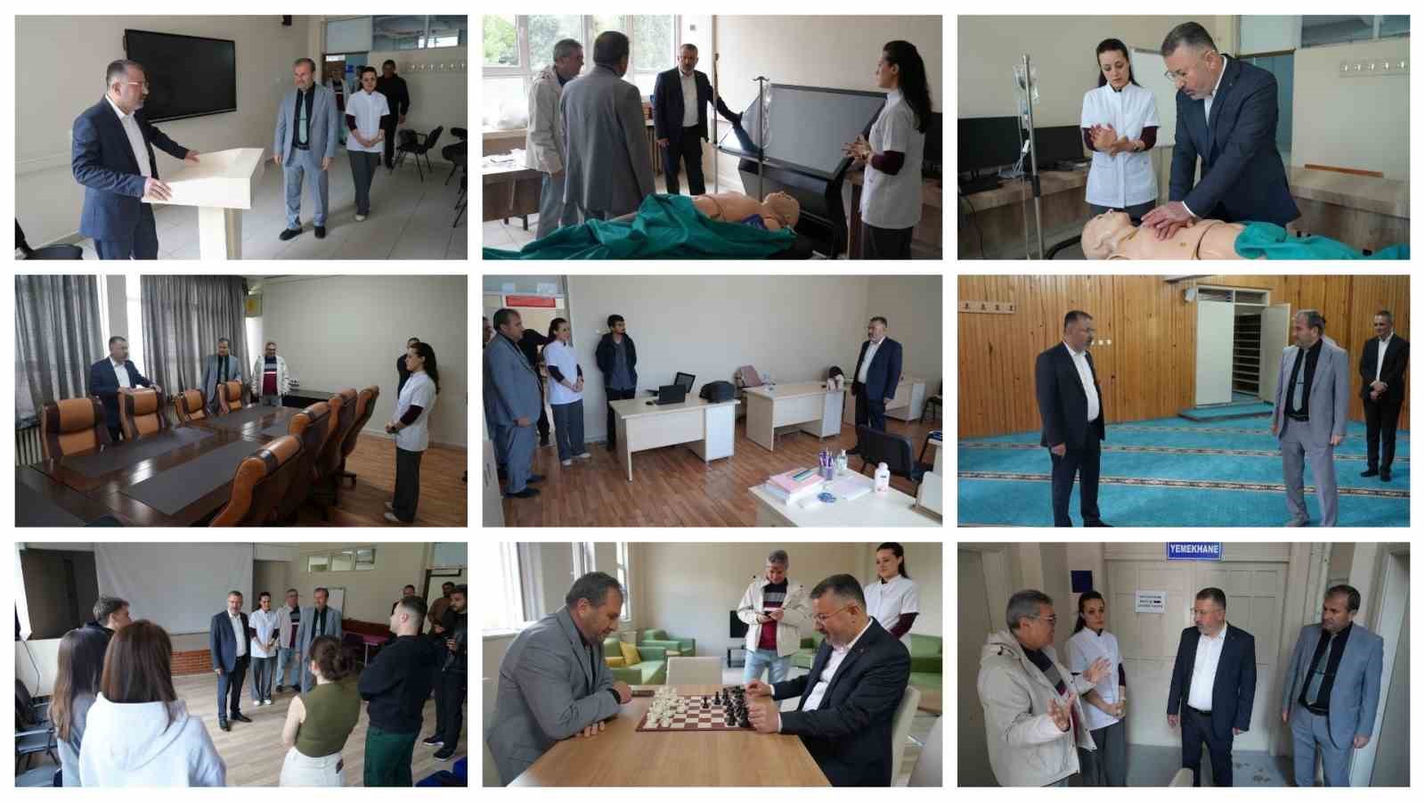 KBÜ Rektörü Kırışık, Tıp Fakültesi’ndeki çalışmaları yerinde inceledi