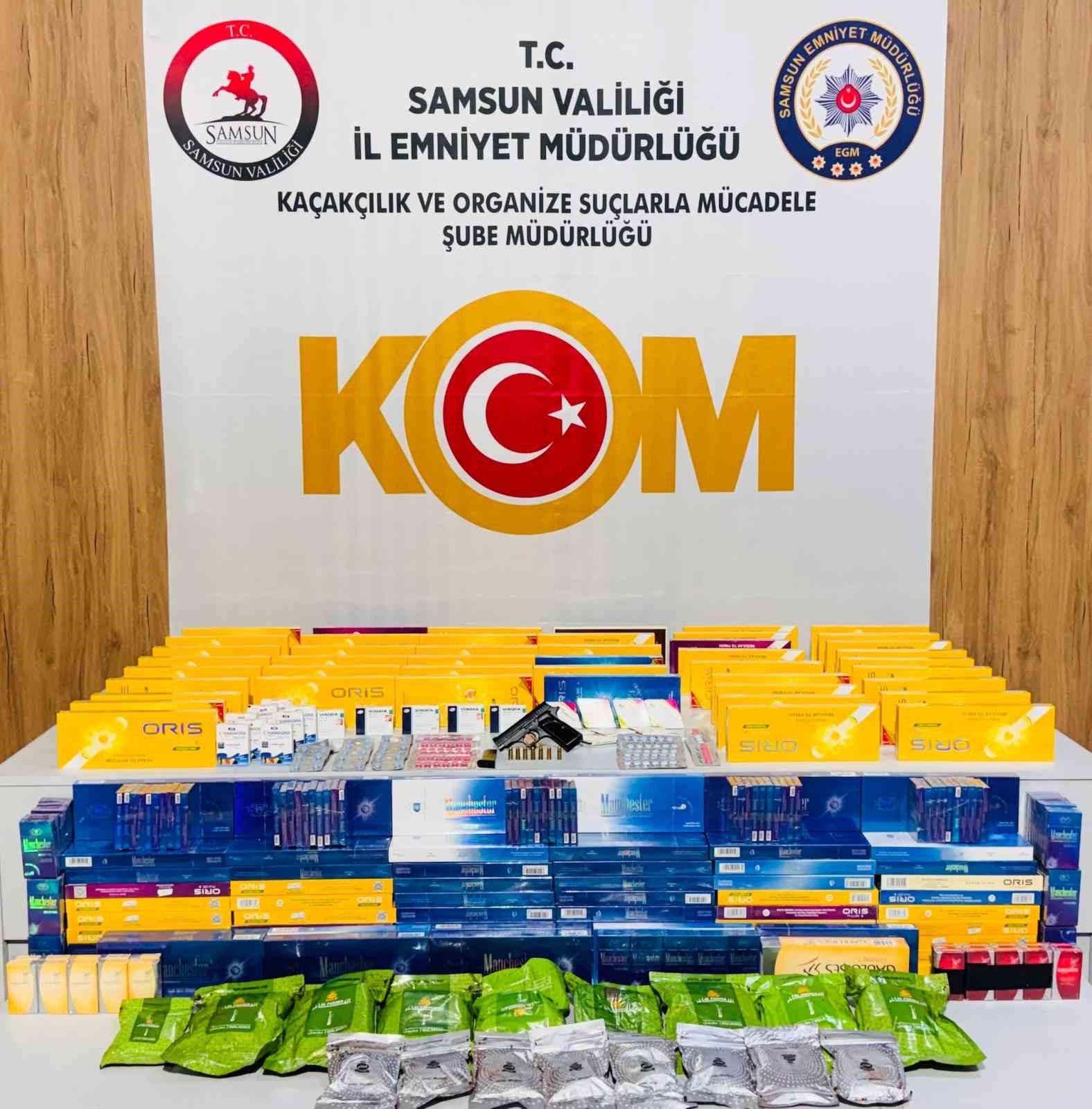 Samsun&rsquo;da ka&ccedil;ak &uuml;r&uuml;n operasyonu
