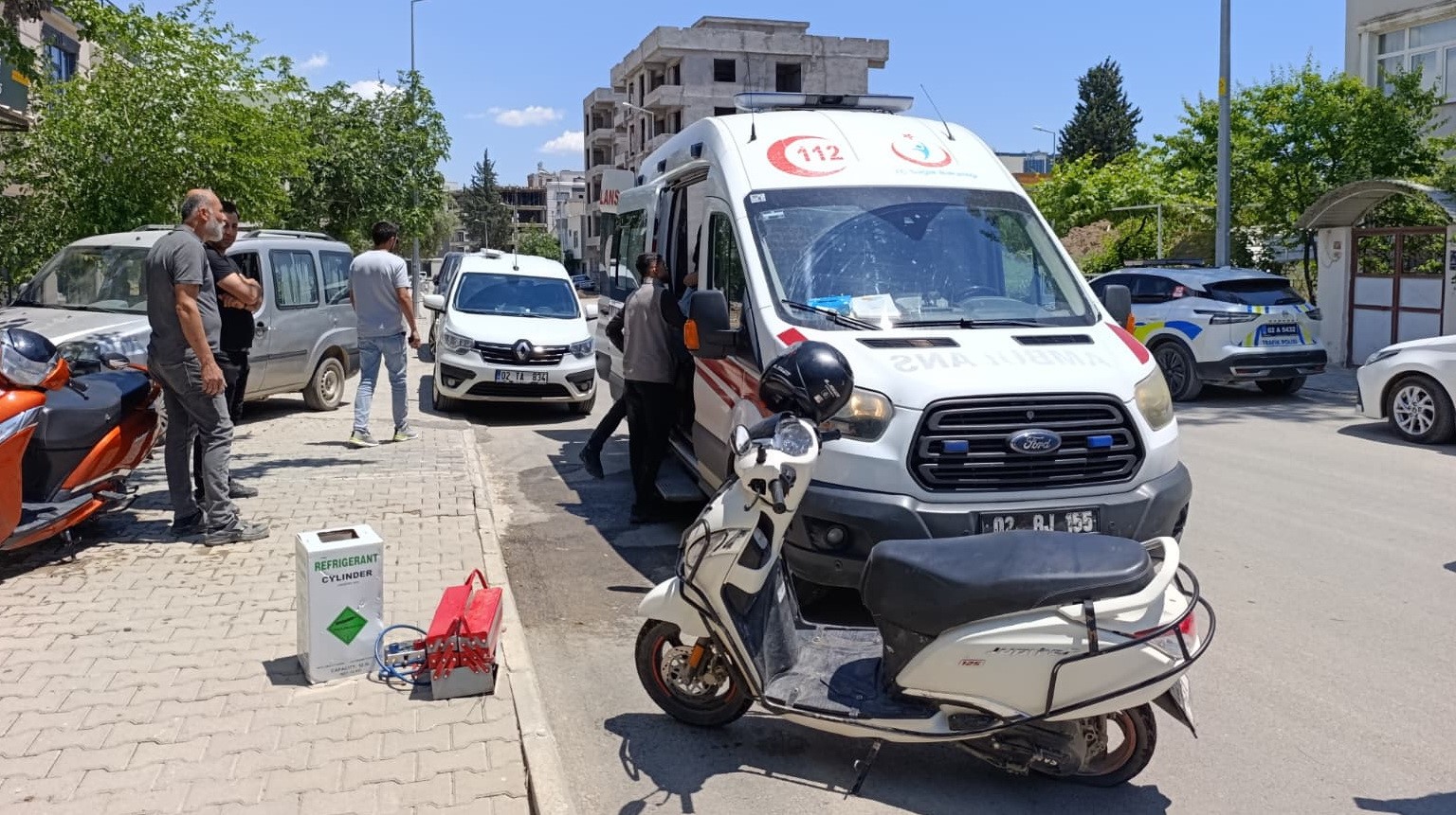 Adıyaman’da motosiklet devrildi: 2 yaralı