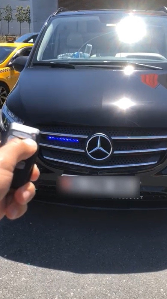 İstanbul'da çakarlı araç denetimi