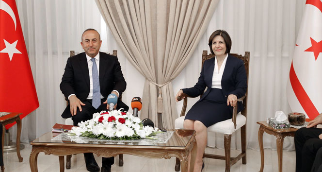 KKTC Meclis Başkanı, Çavuşoğlu’nu kabul etti