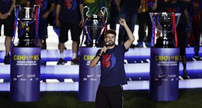 Pique’den Ronaldo’ya gönderme