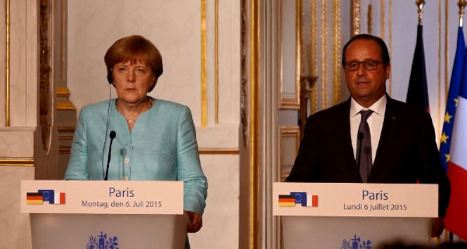 Hollande ve Merkel’den Yunanistan’a zeytin dalı