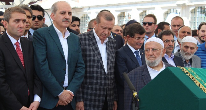 Erdoğan ve Davutoğlu, Ali Nar’ın cenazesine katıldı