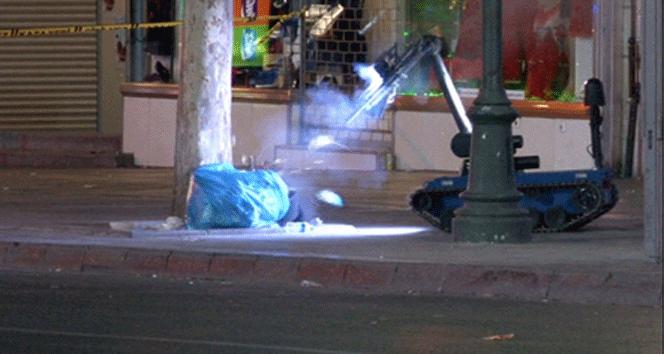 Başkent’te şüpheli paket robot yardımıyla patlatıldı