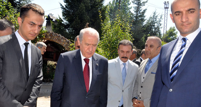 MHP lideri Bahçeli Çorum’da mola verdi