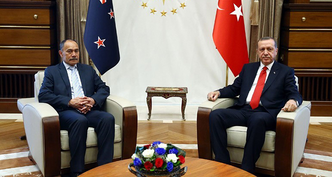 Erdoğan Yeni Zelanda Genel Valisi ile görüştü