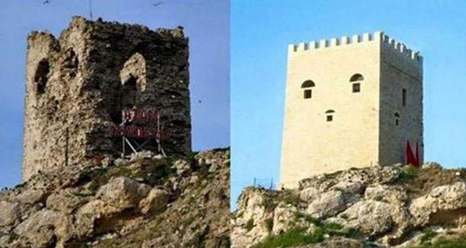 Şile Kalesi'nin restorasyonu sosyal medyada alay konusu oldu