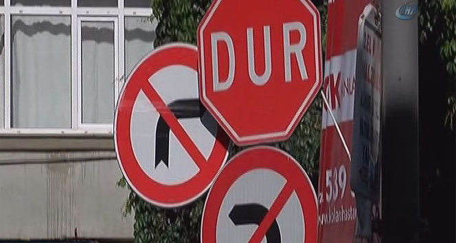 Kasımpaşa'da sürücülere 'tabela' şoku