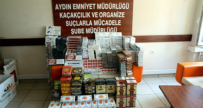 Aydın&#039;da 3 bin paket kaçak sigara ele geçirildi