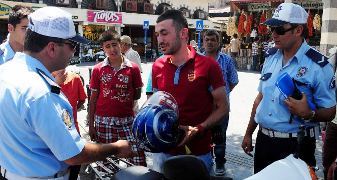 80 liraya kask sahibi oldular