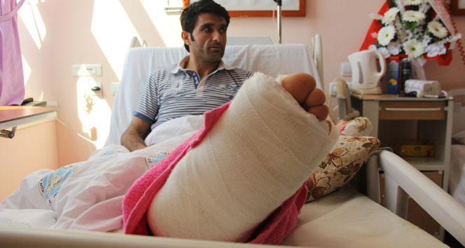 Üzerine at düşen kulüp başkanının ayağı kırıldı