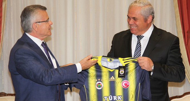 Fenerbahçe heyeti, Eroğlu ve Yorgancıoğlu’nu ziyaret etti