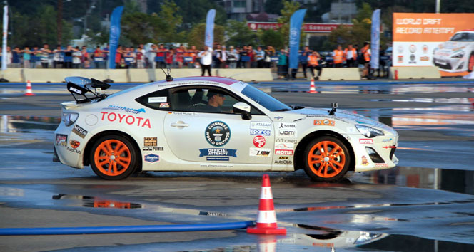 Samsun’da drift dünya rekoru denemesi başladı