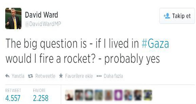 İngiliz Milletvekili: ‘Gazze&#039;de yaşasam ben de roket atardım’