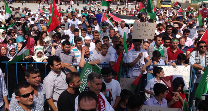 Esenyurt&#039;ta İsrail protestosu