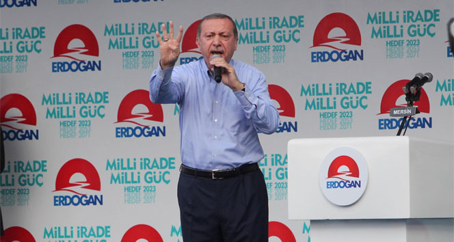 Başbakan Erdoğan Mersin’den muhalefete yüklendi