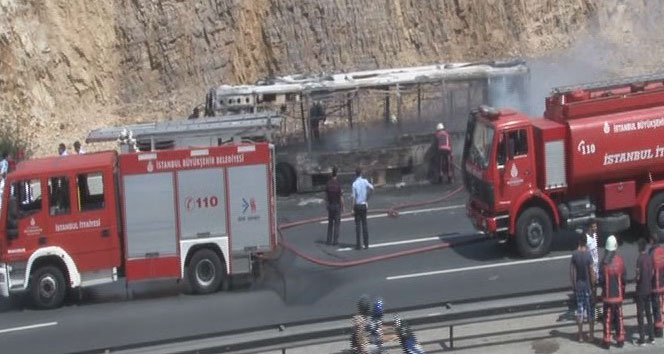 Halk otobüsünde yangın: 4 ölü 6 yaralı