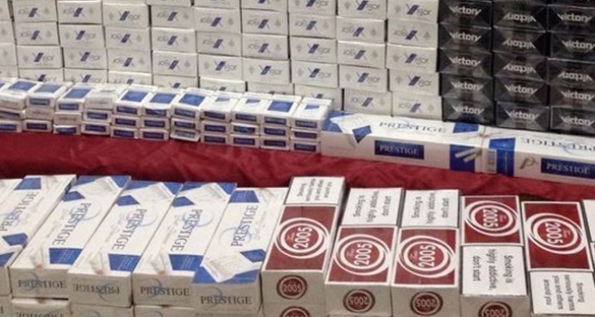 2 bin 700 paket kaçak sigara ele geçirildi