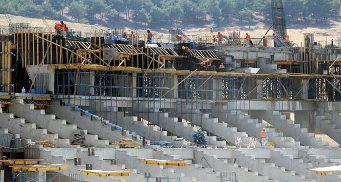 Gaziantep Arena hızla yükseliyor
