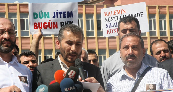DİMED kaçırılan gazeteci için basın açıklaması yaptı