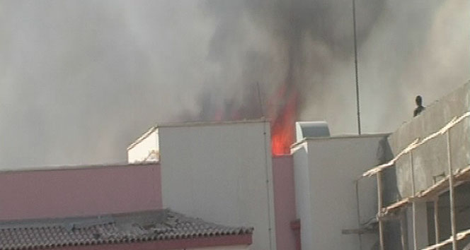 Kilis Devlet Hastanesin&#039;de korkutan yangın
