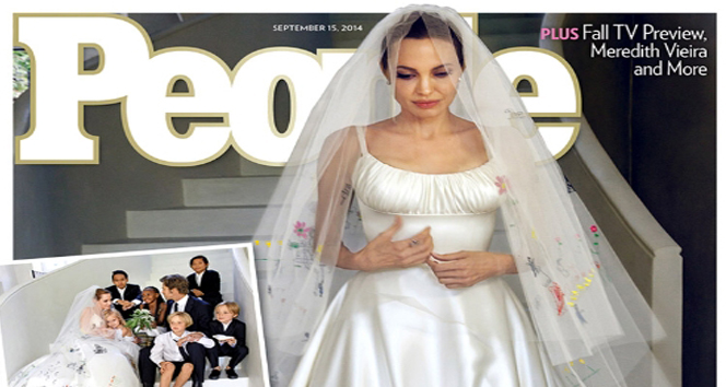 Brad Pitt-Angelina Jolie düğününden ilk kareler