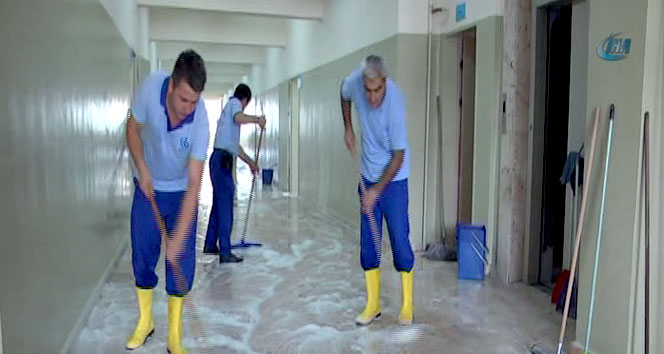 Okullarda temizlik seferberliği