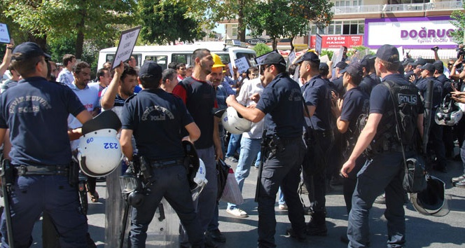 Aydın’da madenci eylemine polis müdahalesi