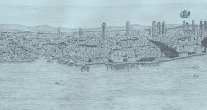 'Dahi bellek' İstanbul'u resmetti