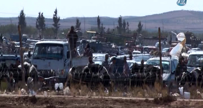 Sınırdaki araçlar Türkiye’ye girdi