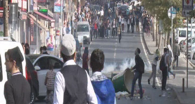 Bağcılar'da Kobane eylemine polis müdahalesi