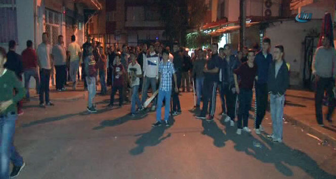 Mahalleliden sopalı nöbet