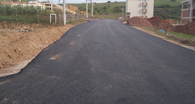 Alikahya’da yollar asfaltlandı