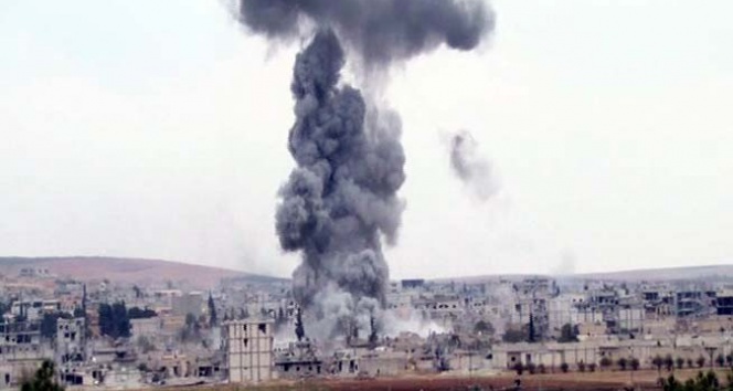 Peşmerge&#039;nin Kobani’ye girişi öncesi hava saldırısı yoğunlaştı