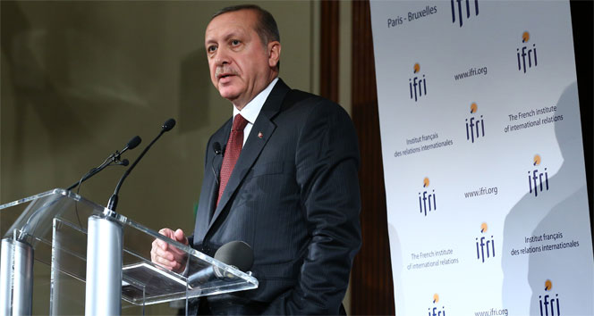 Erdoğan, Fransız Uluslararası İlişkiler Enstitüsü’nde konuştu