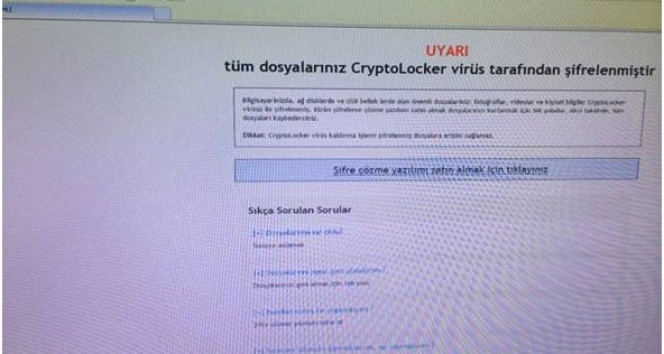 Zekice tasarlanmış bir dolandırıcılık türü: Cryptolocker virüsü