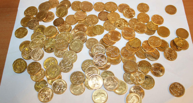 İpsala’da Osmanlı dönemine ait altın sikke yakalandı