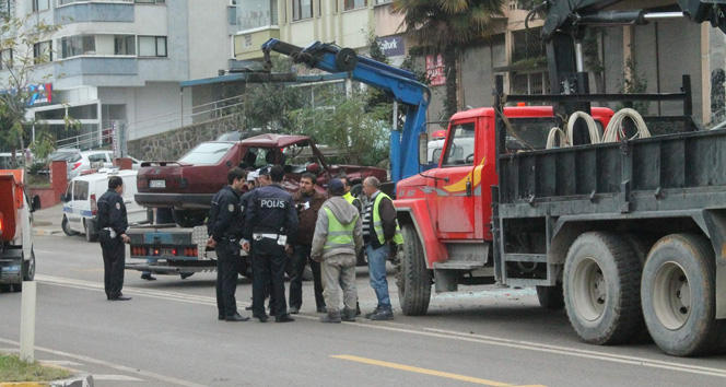 Trabzon&#039;da trafik kazası: 3 yaralı