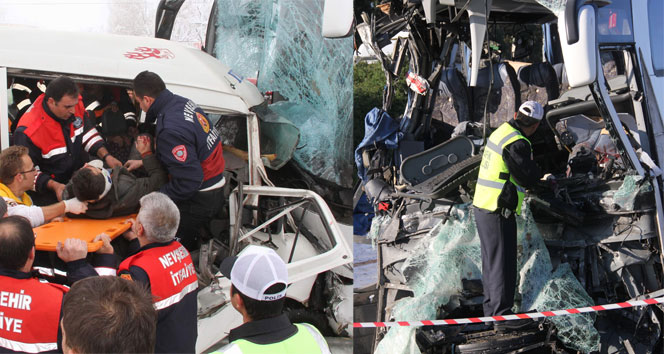 Yolcu otobüsleri kaza yaptı: 5 ölü, 34 yaralı