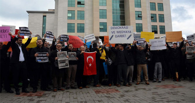 Trabzon Adliyesi önünde eylem