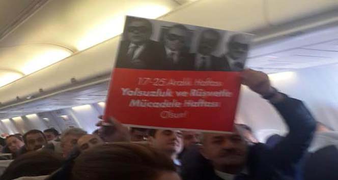 CHP Diyarbakır İl Başkanı uçakta eylem yaptı