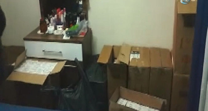 Sancaktepe'de kaçak sigara operasyonu