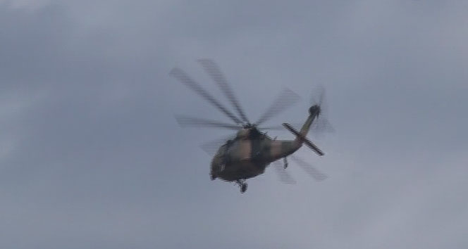 Edirne’de helikopterler havalandı