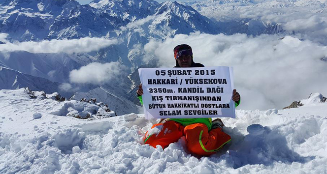 Kandil Dağı’na kış tırmanışı
