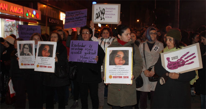 Zonguldaklı kadınlar Özgecan için yürüdü