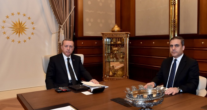 Erdoğan MİT Müsteşarı Hakan Fidan ile görüştü